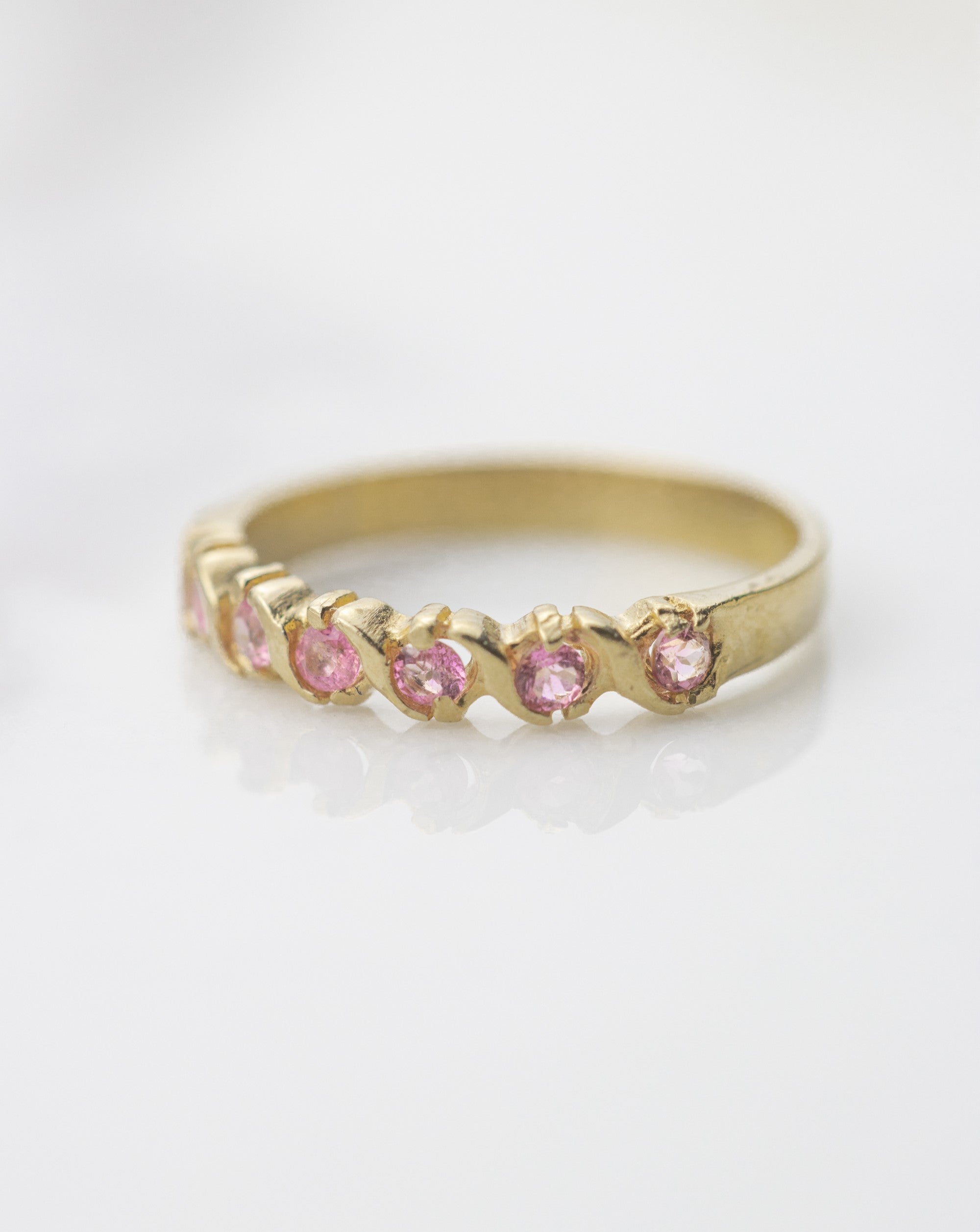 Anillo de turmalinas / TALLA 6 / 6 Turmalinas / Oro 18 K