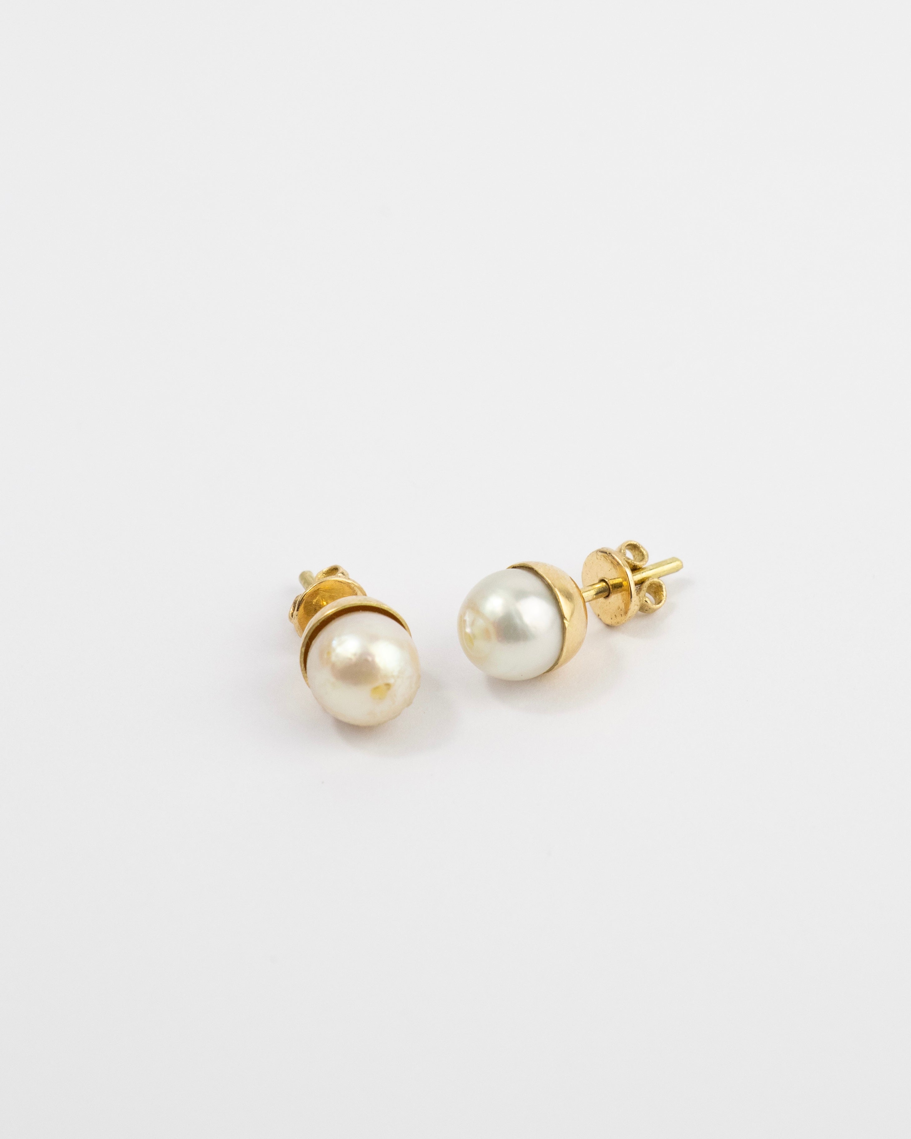 Topos perlas / 2 Perlas / Oro 18 K
