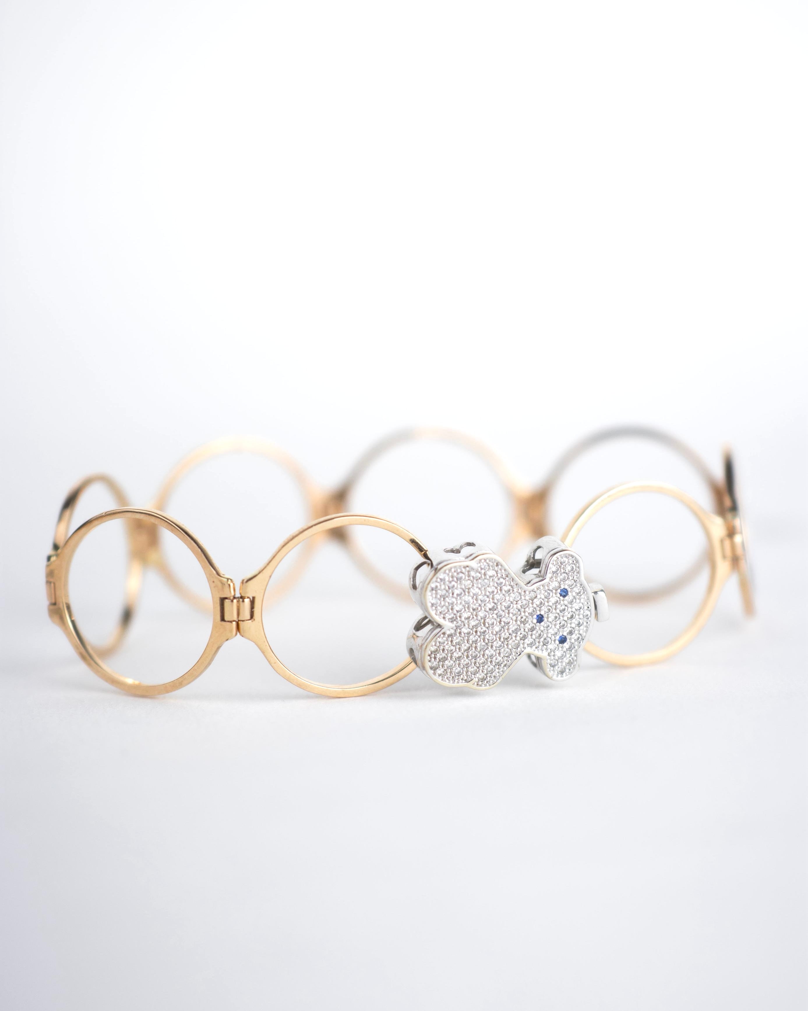 Anillo & pulsera Tous / TALLA 7 / Circones Suizos / Oro Rosa & Oro Blanco 18 K