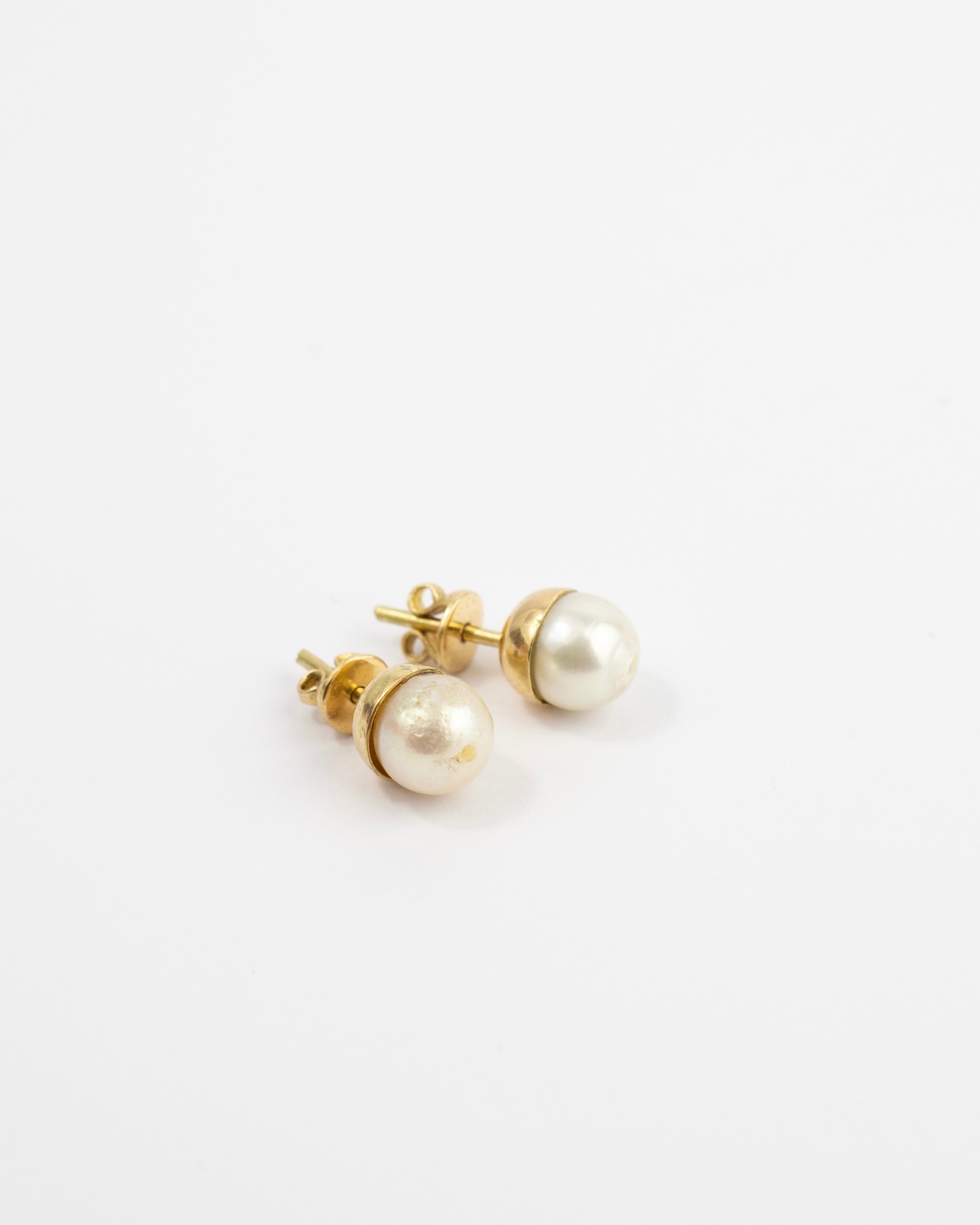 Topos perlas / 2 Perlas / Oro 18 K