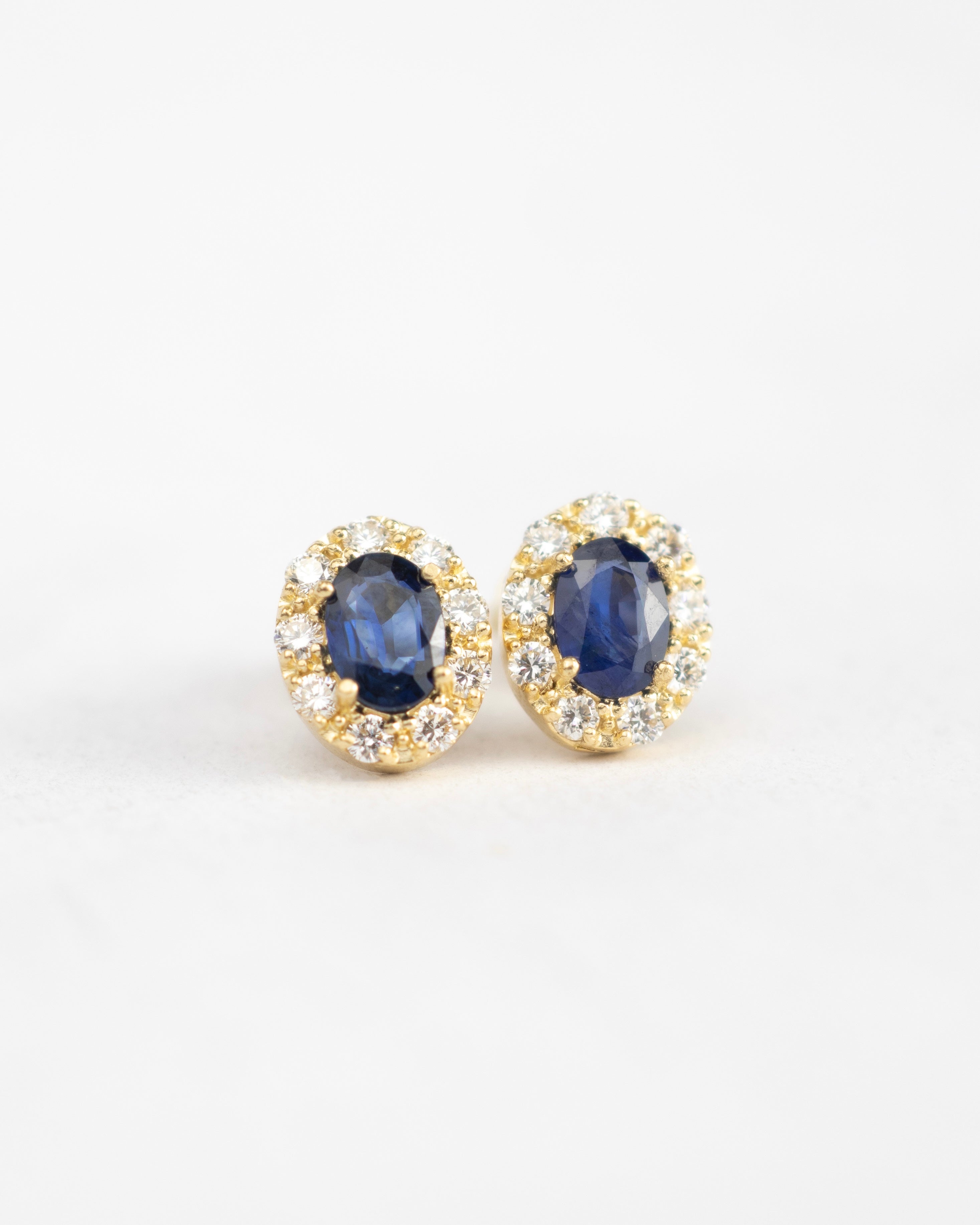 Topos Espineles & Moissanitas / 2 Espineles / 18 Moissanitas / Oro 18 K