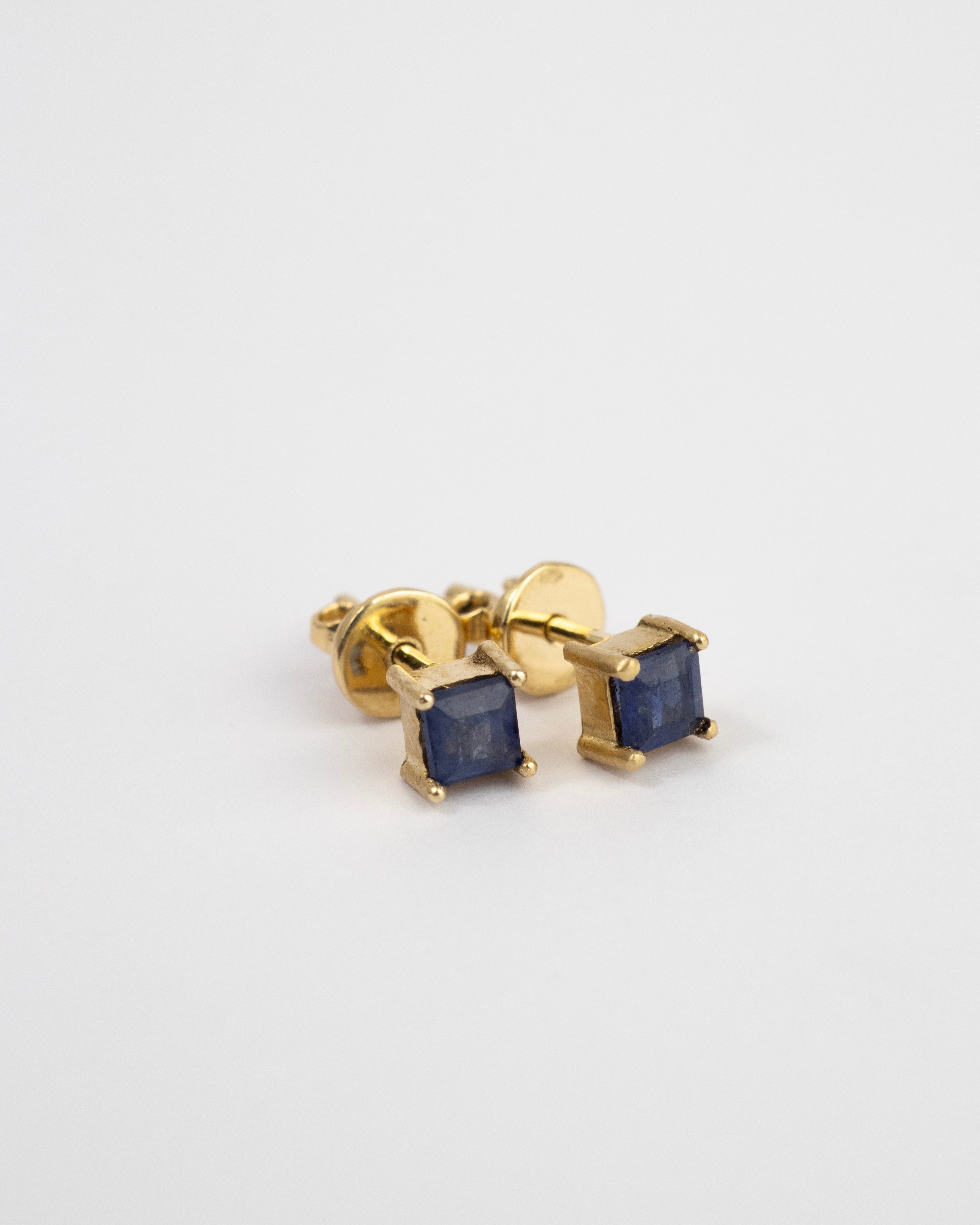 Topos zafiro / 2 Zafiros / Oro 18 K