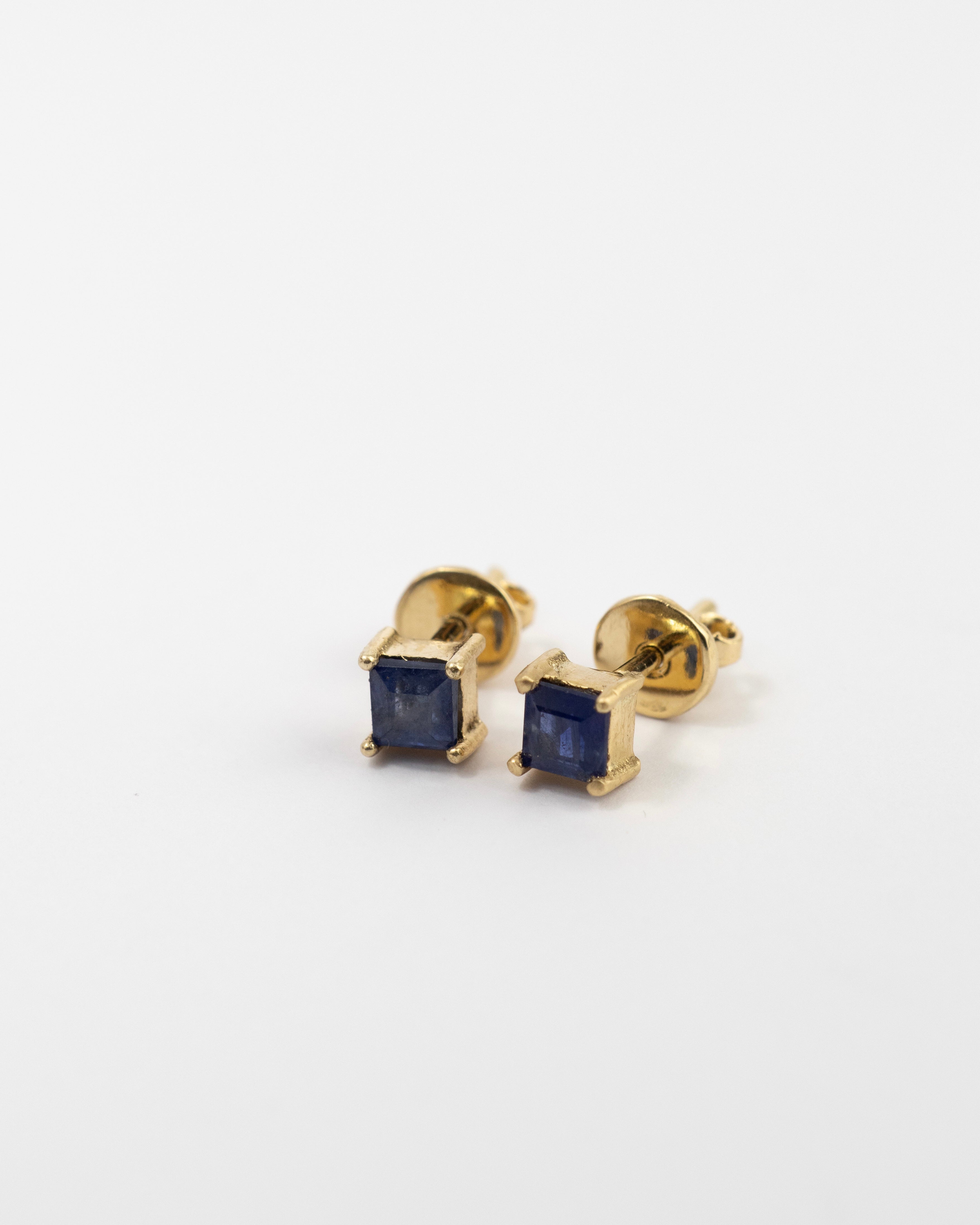 Topos zafiro / 2 Zafiros / Oro 18 K